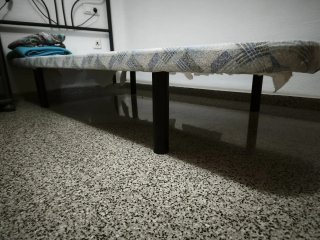 Base tapizada y cabezal de cama