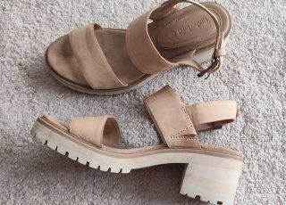Sandalias Timberland Beige Cuero