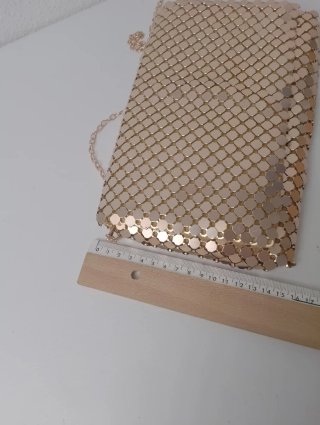 Bolso Metal Dorado Vintage