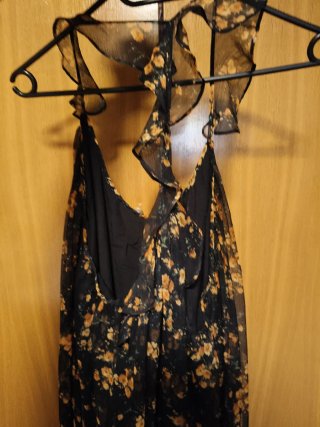 Vestido largo estampado floral