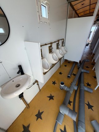 Baños para eventos estilo circo