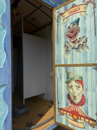 Baños para eventos estilo circo
