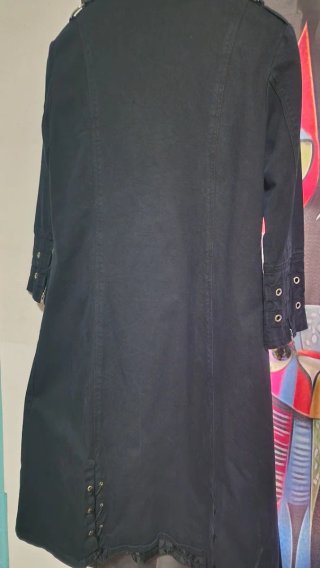 Cappotto lungo dark uomo tessuto taglia L -48