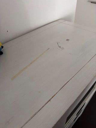 Aparador blanco de madera