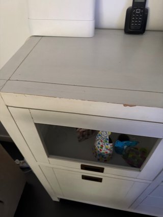 Aparador blanco de madera
