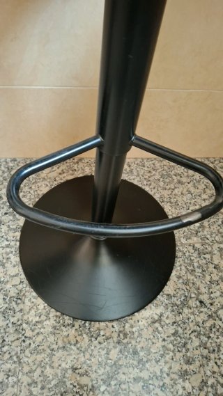 Taburetes de Barra Regulables Negros