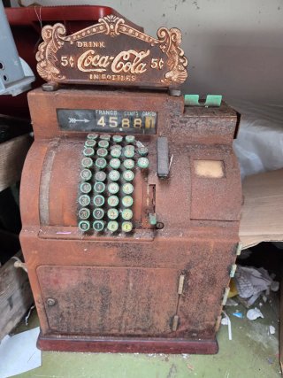 Copete registradora national  coca cola