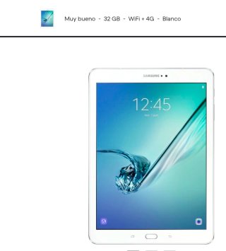 Samsung Galaxy Tab S2 Blanca 32GB WiFi 4G