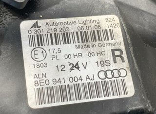 Audi 8e0941004aj faro derecho a4 2.0 tdi 16v 58656