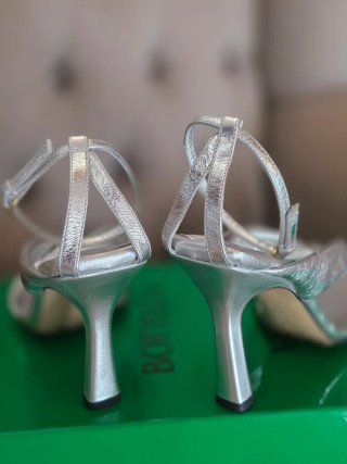 Bottega Veneta Sandali Riva Argento
