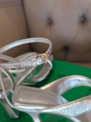 Bottega Veneta Sandali Riva Argento