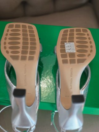 Bottega Veneta Sandali Riva Argento