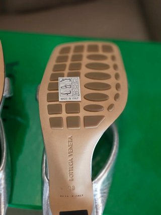 Bottega Veneta Sandali Riva Argento