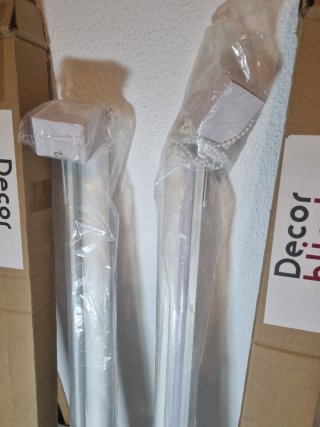 Lote 2 Estores Enrollables Blancos