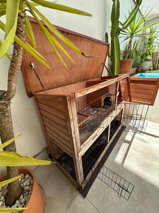 Jaula para mascotas de madera
