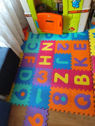 Suelo Goma EVA Infantil Números y Letras