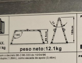 Escalera Multifunción Andamio, Recta y Tijera
