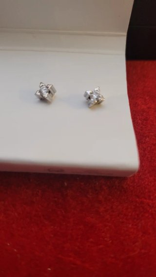 Pendientes Oro Blanco Diamante