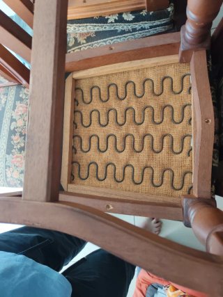 Sillas de comedor madera maciza tapizadas