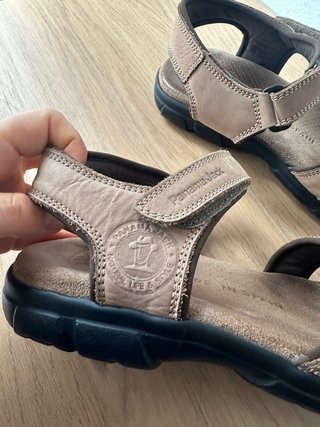 Sandalias Panama Jack Cuero Beige/Marrón
