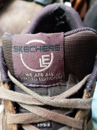Zapatillas Skechers Piel Marrón Talla 44