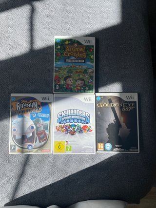 Lote 4 giochi Wii: Animal Crossing, Rayman, Skylanders e GoldenEye 007