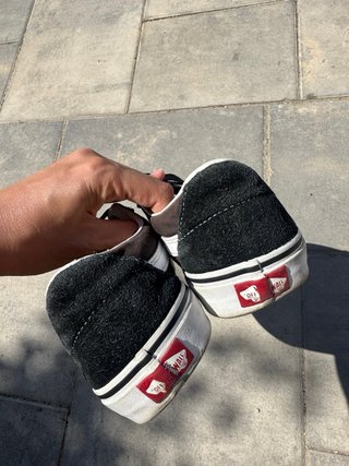 Vans Sk8-Low Zapatillas Ante Negro/Blanco T40,5