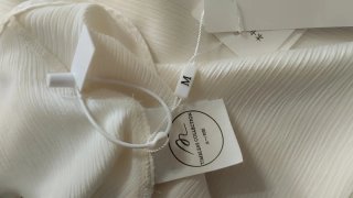 Abito lungo donna color panna