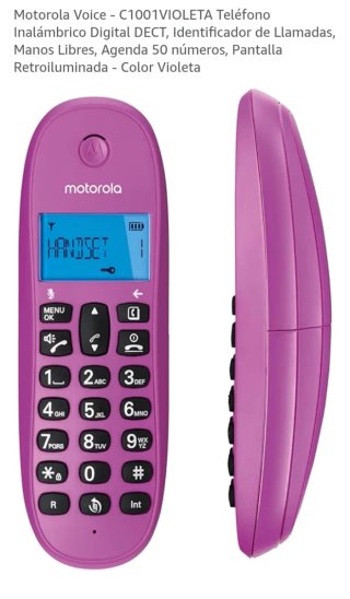 Telefono cordless Motorola lilla