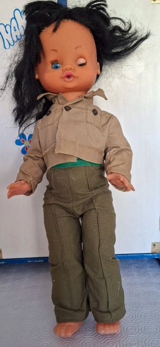 Muñeca militar de la mili