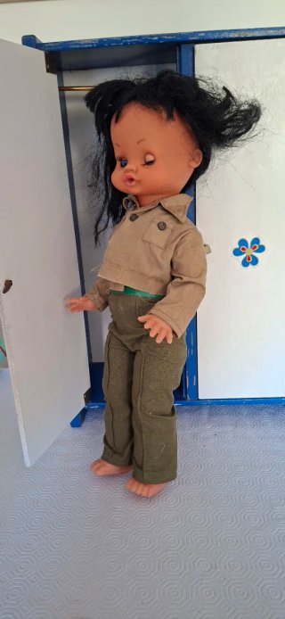 Muñeca militar de la mili