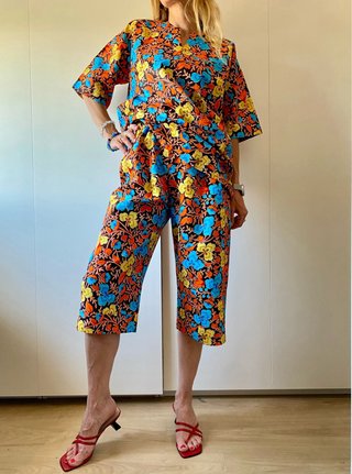 Conjunto Vintage Flores Talla L/XL