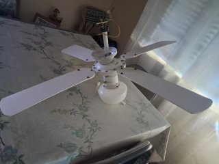 Ventilador de techo blanco