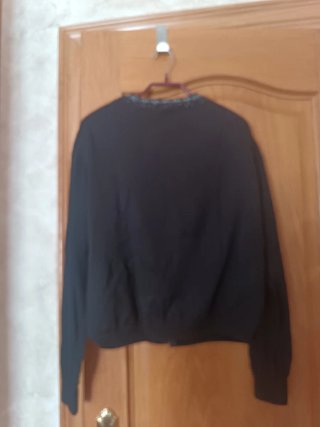 Chaqueta de punto mujer negra