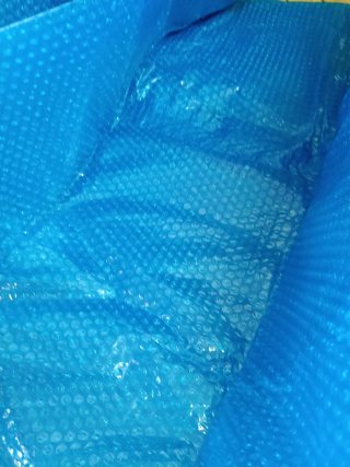 Cubierta Solar Piscina Arebos 4,5x2,2m Azul
