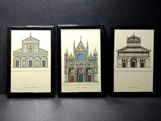 Set 3 quadri architettura fiorentina