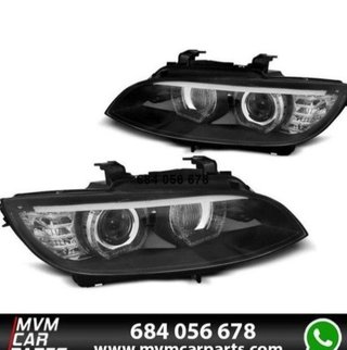 Faros delanteros Xenon BMW Serie 3 E92 E93 Negros