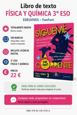 Física Y Química 3° ESO EDELVIVES FANFEST
