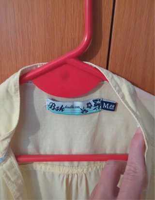 Camisa amarilla manga corta