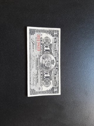 BILLETE 1 PESO DE 1896 DEL BANCO ESPAÑOL DE CUBA
