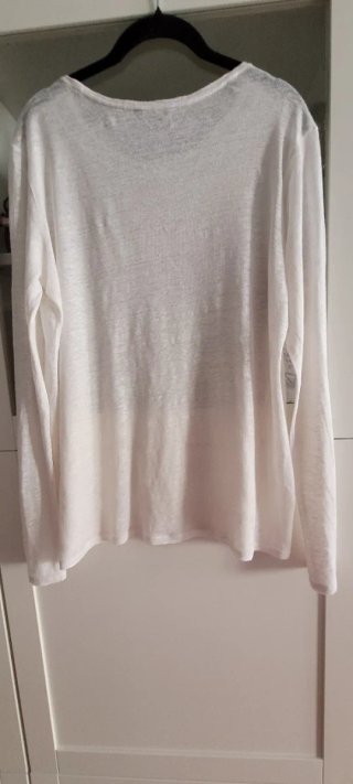 Camiseta Massimo Dutti Blanco roto. Talla L