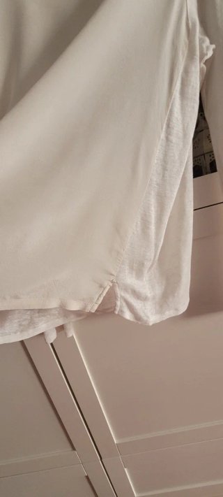 Camiseta Massimo Dutti Blanco roto. Talla L