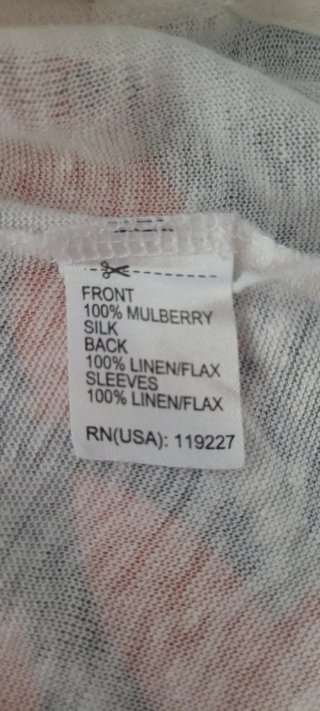 Camiseta Massimo Dutti Blanco roto. Talla L