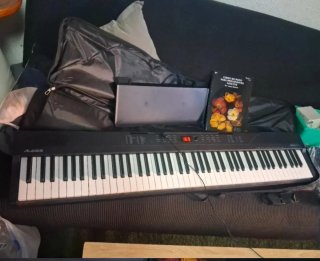 Teclado Alesis Recital Play con funda