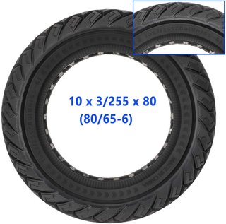 Neumáticos sólidos repuesto 10" para patinete