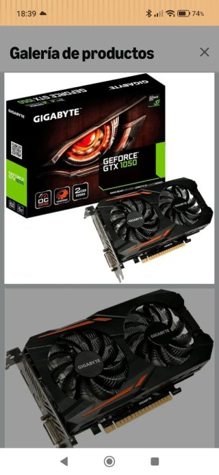 Gigabyte Nvidia GTX 1050 OC