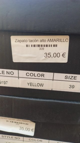 Zapato de tacón diversas tallas disponibles
