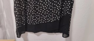 Blusa verano lunares negro y blanco