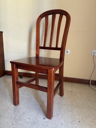 Mesa comedor redonda cristal + 4 sillas