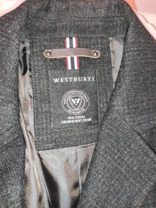 Abrigo paño largo Westbury Talla L-XL Gris